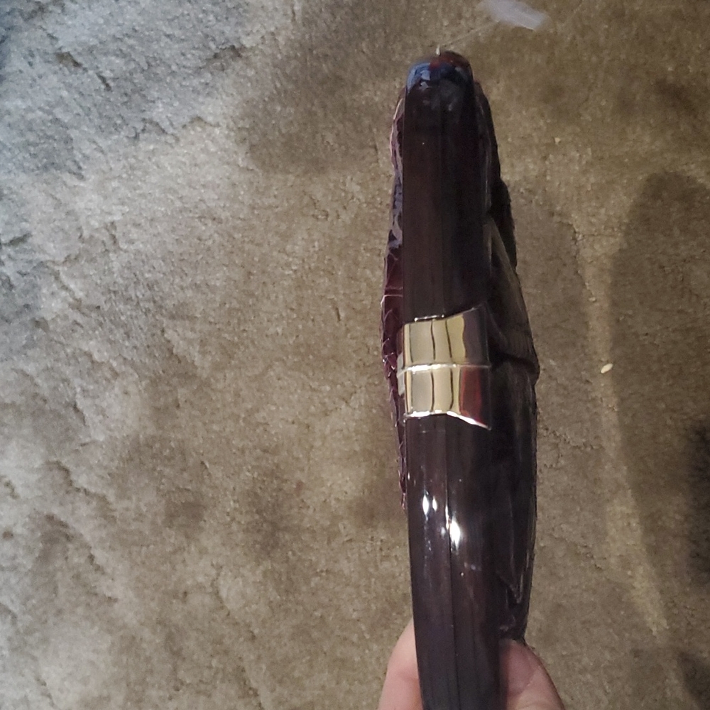 Ruth Saltz vintage bag clutch maroon - Picture 2 of 4